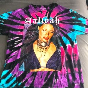 Tie-dye Aaliyah shirt